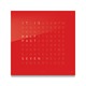 Qlocktwo Wall Clock - Cherry Cake Qlocktwo Wall Clock - / Cherry Cake
