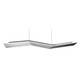 Ketamina Linear Suspension Light - Matte White / White