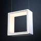 Window Pendant Lamp - Polished Aluminum / White