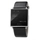 Qlocktwo W Wrist Watch - Brushed Stainless Steel / Black Qlocktwo W Wrist Watch - Brushed Stainless Steel / Black
