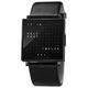 Qlocktwo W Wrist Watch - Black / Black Qlocktwo W Wrist Watch - Black / Black
