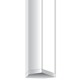 Audrey Vanity with 1 inch Rectangle Canopy - Chrome / 