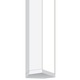 Audrey Vanity with 1 inch Rectangle Canopy - Satin Aluminum / 