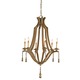 Simplicity Chandelier - Washed Wood Simplicity Chandelier - Washed Wood /