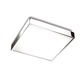 Apolo Ceiling Flush Mount - Chrome / White