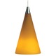 Freejack Cone Pendant - Chrome / Amber