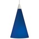 Freejack Cone Pendant - Satin Nickel / Cobalt