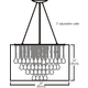 Crystal Spirits Suspension - Chrome / White Crystal Spirits Suspension - Chrome / White