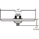 FJ 4 Inch Square Canopy -  / 