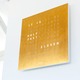 Qlocktwo Wall Clock Special Edition - Gold / 