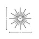 Sunburst Wall Clock -  / 
