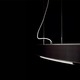 Miris T-2711 Elliptical Pendant Light - Brushed Nickel / Black