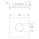 T3152 3.5 Inch Square Downlight Pinhole Trim - /