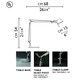 Tolomeo LED Mini Table with Clamp -  / 