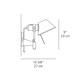 Tolomeo LED Classic Wall Spot without Switch - /