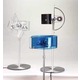 Gloss Table Lamp - Satin Nickel / Clear