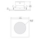 S3145 3.5 Inch Square Shower Trim - /