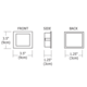 Frame Kit Wall Recessed 4 Pack -  / 