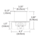 Sun3 Square 36 Degree LED Wall / Floor Recessed - /