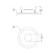 T5200 2.5 Inch Beveled Downlight Trim -  / 