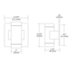Taos Square LED Wall Sconce - /