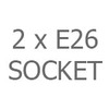 Two E26 Sockets