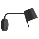 Miura Swing Arm Wall Sconce - Matte Black / Matte Black