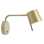 Miura Swing Arm Wall Sconce - Matte Gold / Matte Gold