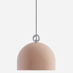 Urban Concrete Pendant - Matte Black / Pink Dust