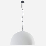 Urban Concrete Pendant - Matte Black / Soft Gray