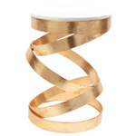 Spiral Table - Gold Leaf