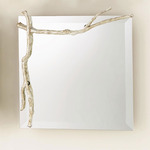 Twig Mirror - Silver Leaf