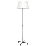 Studio Floor Lamp - Granite / White Linen