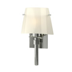 Beacon Hall Glass Cone Wall Sconce - Sterling / Ivory Art