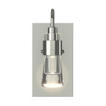 Erlenmeyer ADA Wall Sconce - Sterling / Clear