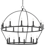 Howell Dual Tier Chandelier - Aged Iron