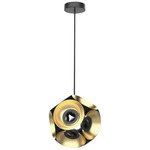 Magellan Chandelier - Black / Gold