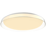 Hampton Ceiling Flush Light - Clear / Frosted