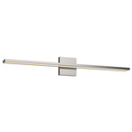 Brio Bathroom Vanity Light - Brushed Nickel / Clear