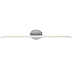 Motif Double Wall Sconce - Chrome / Clear