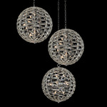 Alta Multi-Light Pendant - Polished Chrome / Firenze Clear