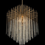 Estrella Pendant - Brushed Champagne Gold / Firenze Clear