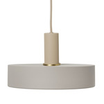 Record Pendant - Cashmere Socket / Light Grey Shade