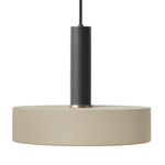 Record Pendant - Black Socket / Cashmere Shade