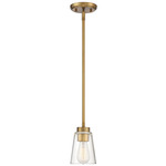 Calhoun Mini-Pendant - Warm Brass / Clear