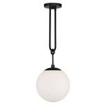 Becker Pendant - Matte Black / Frosted