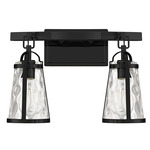 Albany Bathroom Vanity Light - Black / Clear