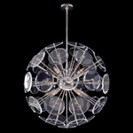 Genesis Globe Pendant - Polished Nickel / Clear