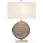 Moon Mist Table Lamp - Gray / White