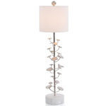 Nickel Plated Slim Table Lamp - Nickel Plated / White